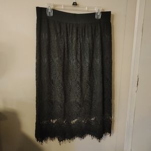Studio West Apparel Black Lace Skirt